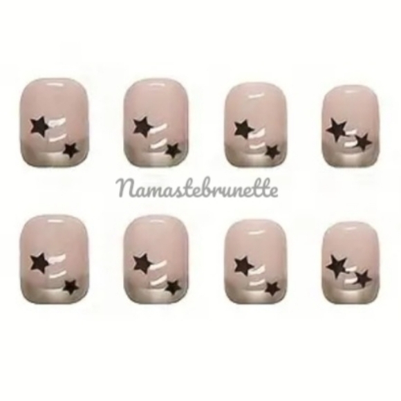 2/$16 Stars French Manicure Press On Nails - Picture 4 of 13